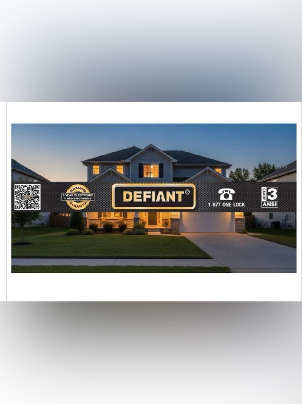 Defiant Touchpad Deadbolt - Satin Nickel - Picture 4 of 8